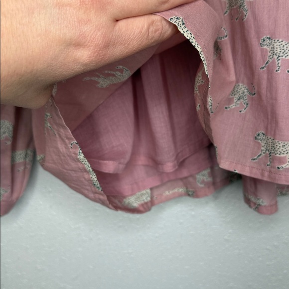 Emerson Fry Women's India Collection Jaguar Cotton Pink Lined Blouse Size Small - Picture 5 of 7